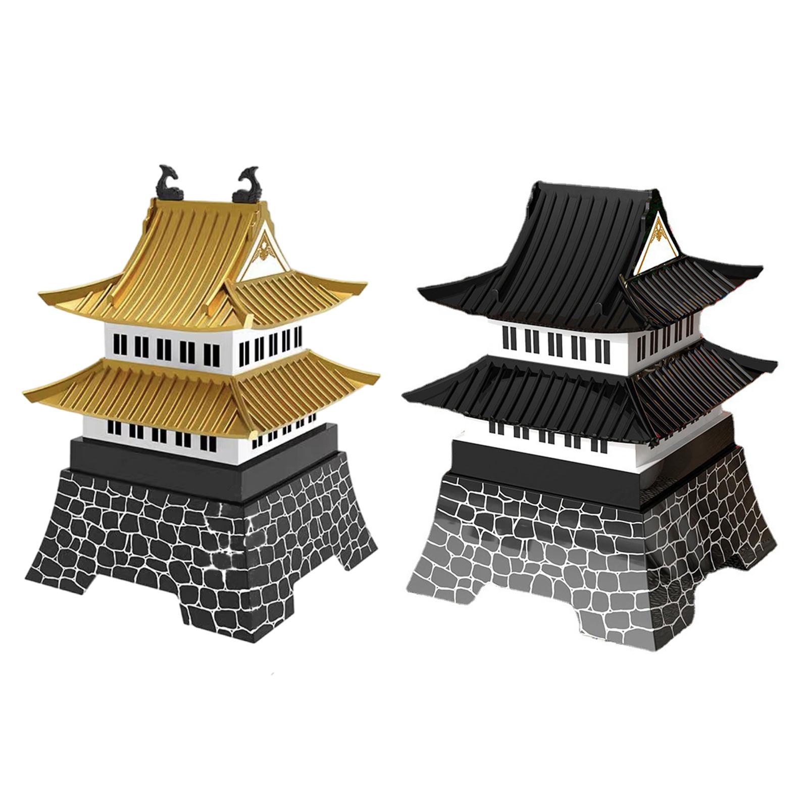 Creative Japanese Castle Style Bento Plate 3-Drawer Snack Dish Platter Steamed Dishes Castle Style Bento Dish Plate for Kitchen