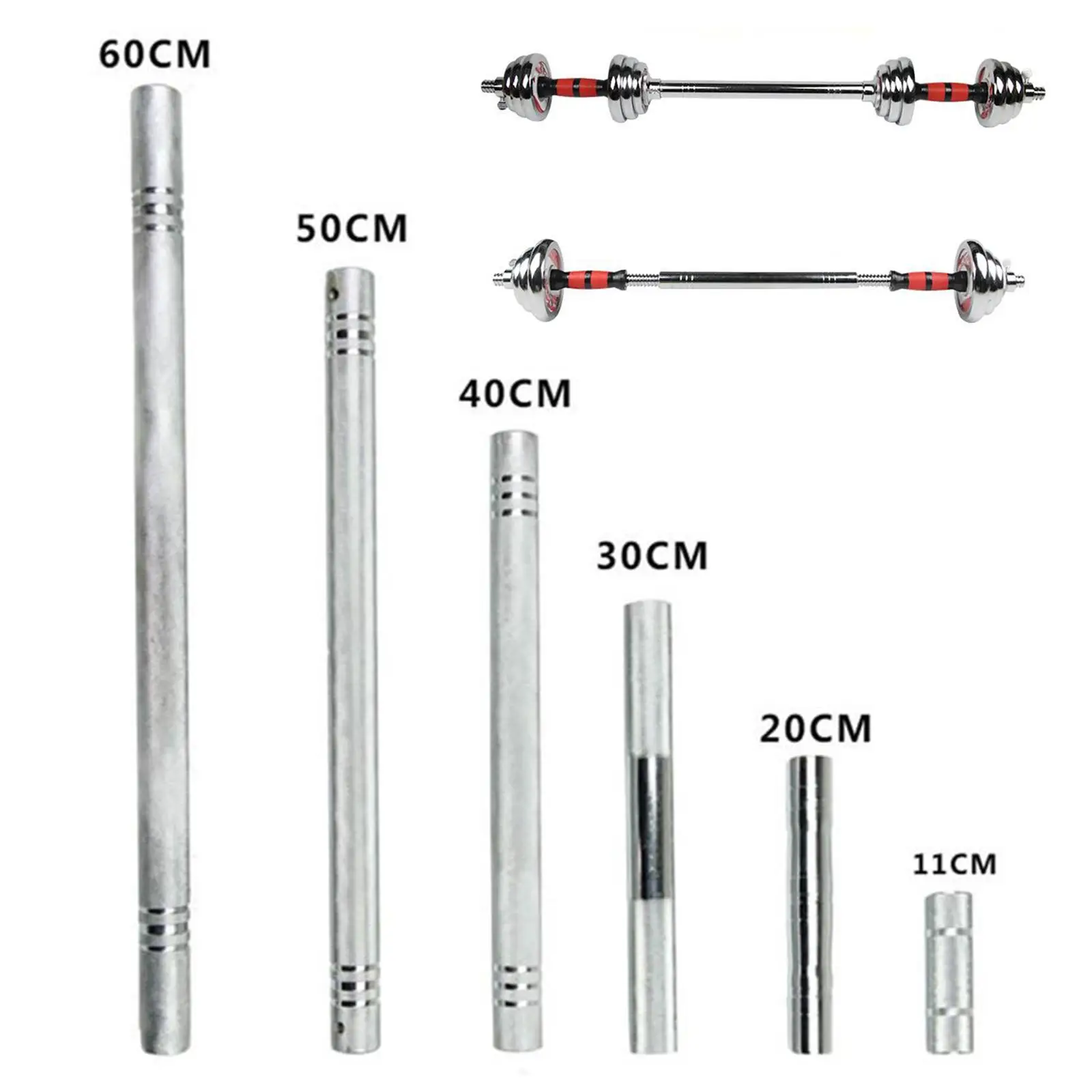 Standard Dumbbell Extension Bar Extender Joiner Connecting Coupler Joint Rod