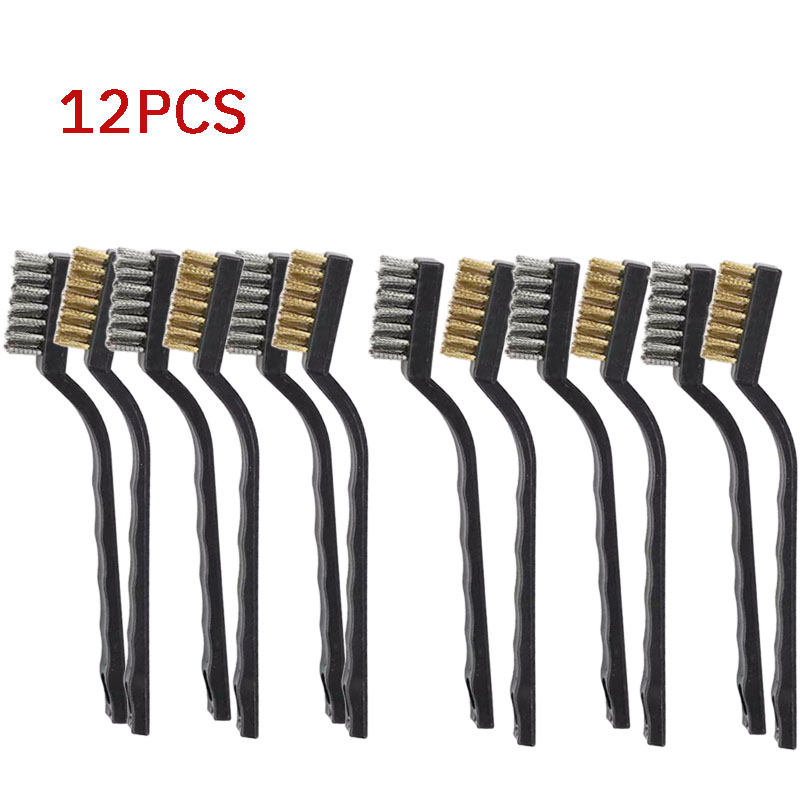 Description Picture 2 of item6 or12Pcs Industrial Toothbrush Mini Copper Steel Wire Brush Stainless Steel Wire Brush dirt hard cleaning toothbrush