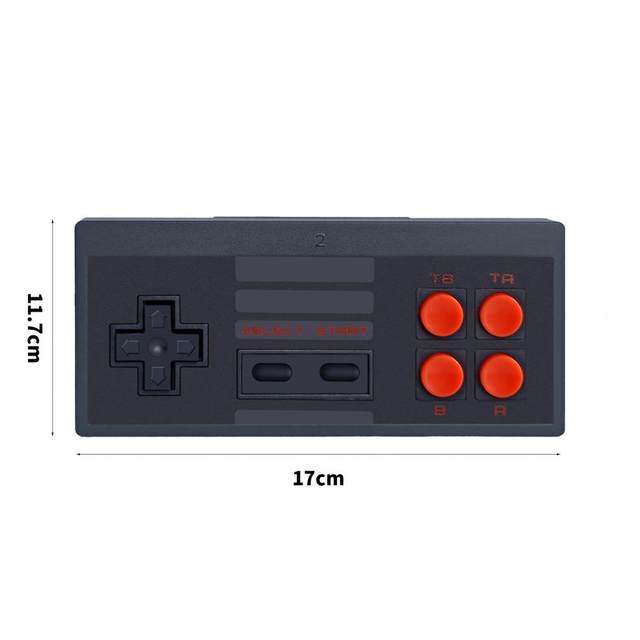 Jogo de dois jogadores controlador ergonômico 16bit retro vídeo inglês  console de jogos para festa - AliExpress