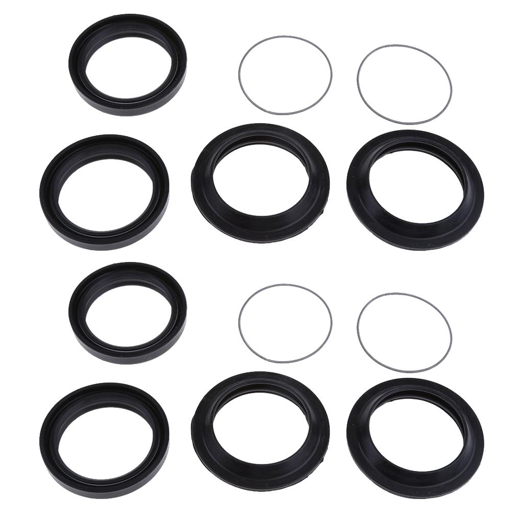 2 Sets Motorbike Shock Oil Seal and Dust Seal Set for Yamaha XJR400