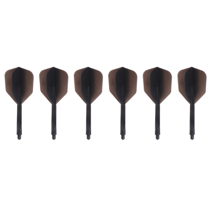 6er-Pack integrierte Dart-Flights und -schäfte in einem Teil 2BA Darts-Flights – Detail 1