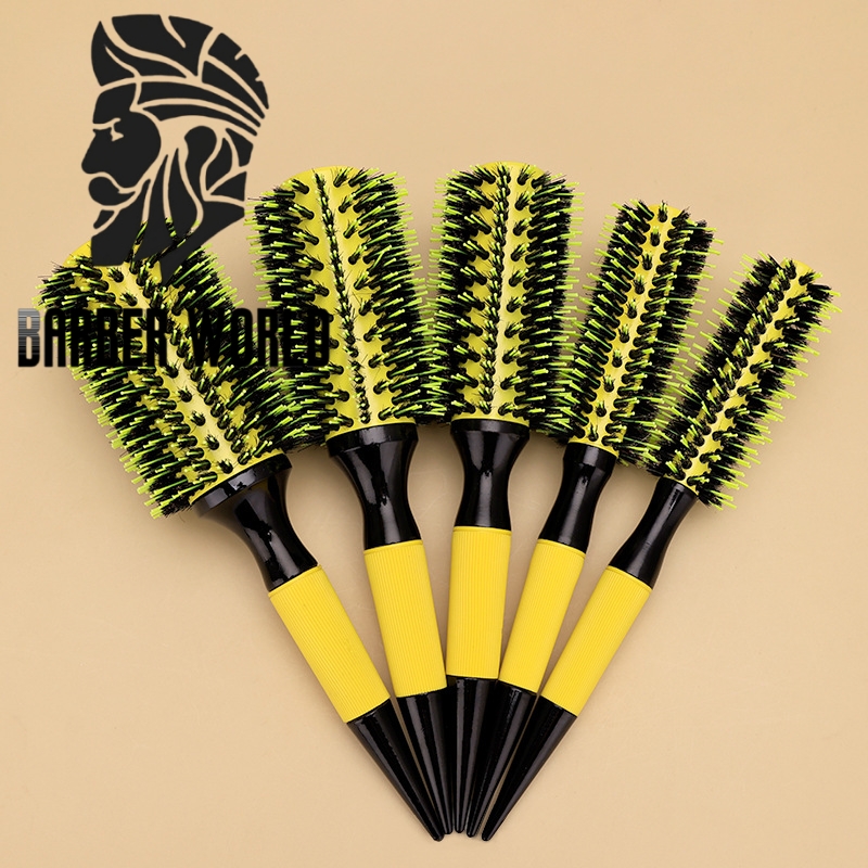 Best of 1 / 6PCS Professional Round Hair Comb Nylon Bristle Aluminum Tube Ion Hair Brush Home Barbershop Styling Tools Rolling Comb Reviews & Tips