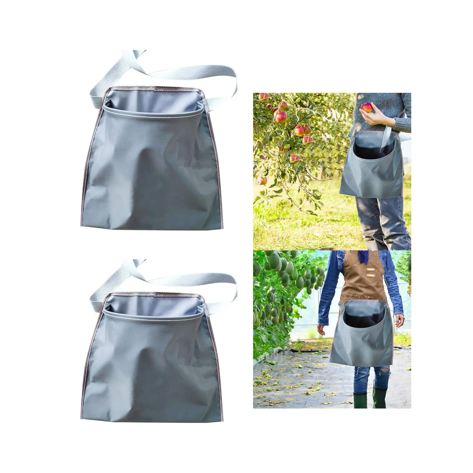 Harvest Picking Bag Reusable Grocery Bag Heavy Duty Fruit Storage Apron Pouch for Garden Orchard Farm Vegetable Hunting