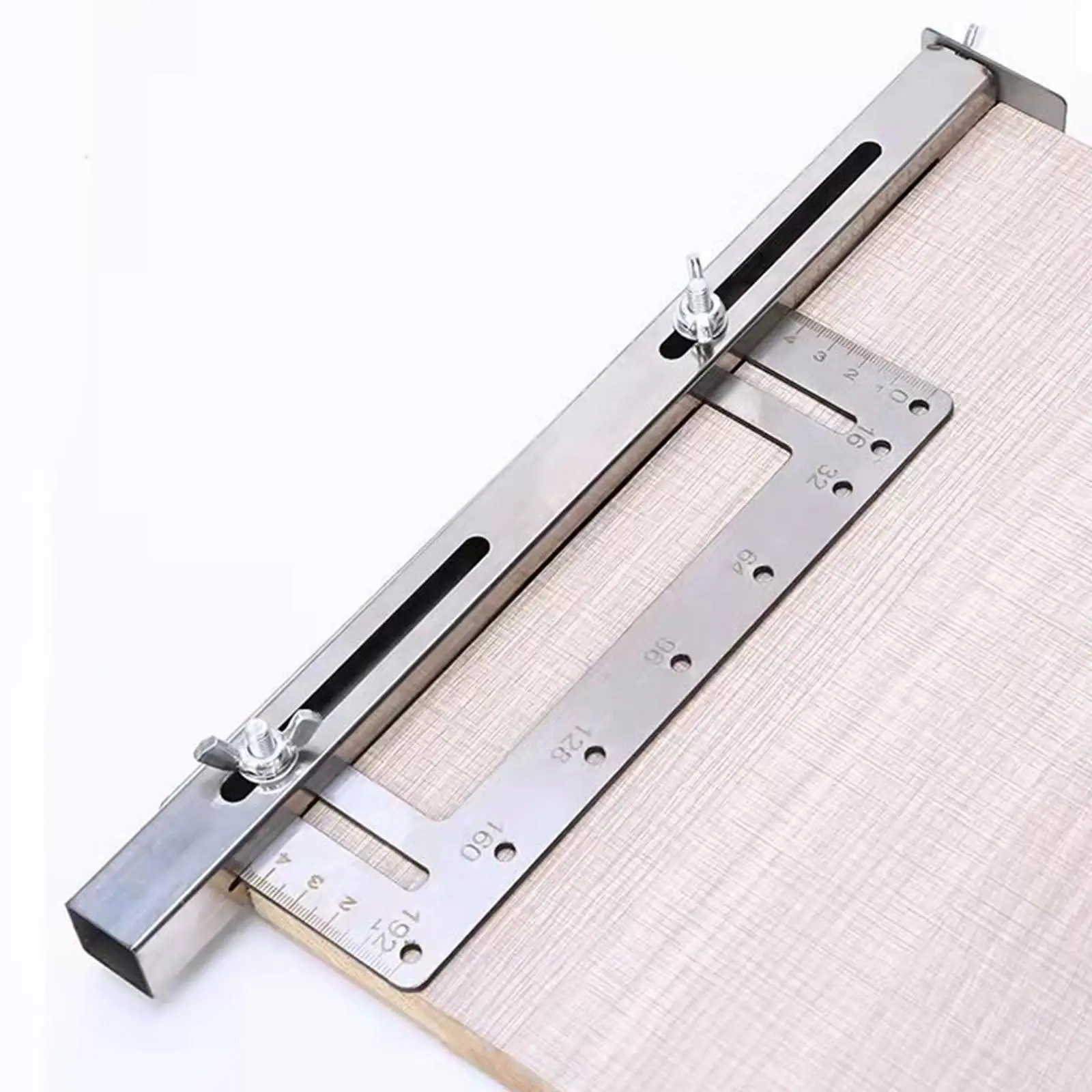 Door Drill  Locator Jig, Drill  Ruler Measure Tool Cabinet Hardware Jig Punch Locator Woodworking Tools