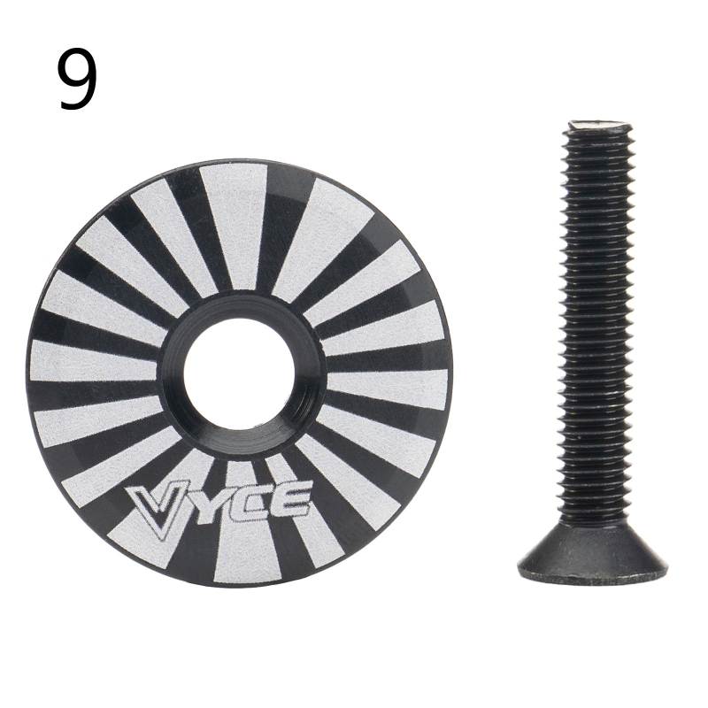 77HC Fahrradvorbau-Abdeckkappe, Fahrrad-Headset-Abdeckung, 31,7 mm Durchmesser, mit Schraube für MTB-Fahrrad, einfache Montage – Detail 4