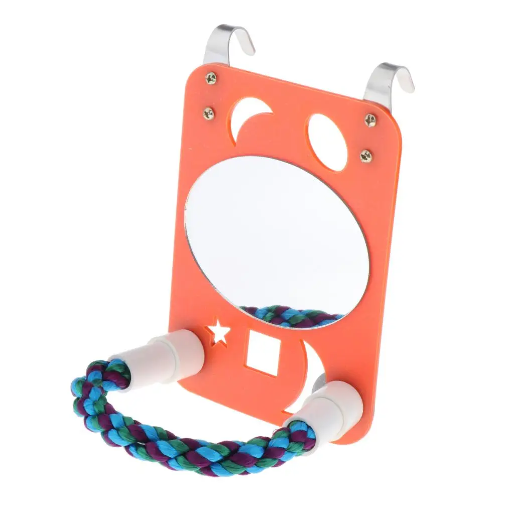 Rope Toys Colorful Swing Mirror, Interactive Hanging Play Toy