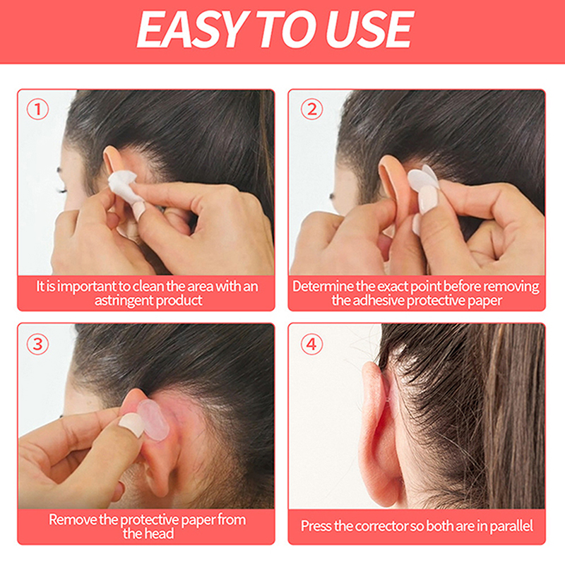 2/4/6/8pcs unsichtbare hervorstehende Ohren Korrektur band Ohr ästhetische Korrektur ohne Chirurgie Schönheit Make-up-Tool klein tragbar – Detail 11