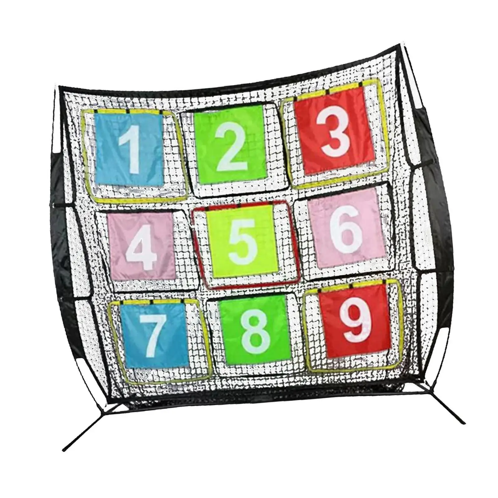 Portable Fly Disc Practice Net Children Toy Lightweight Nine