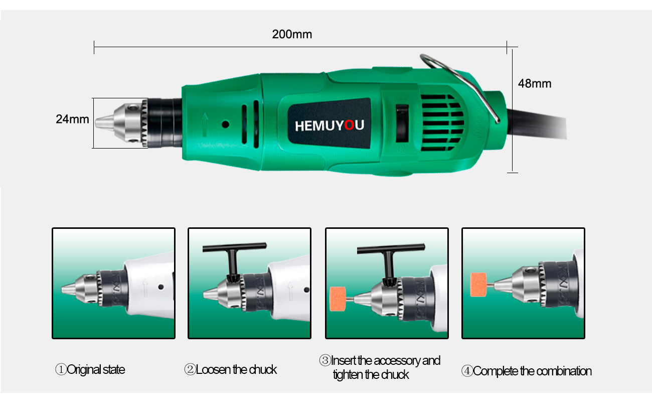 Title 15, Perceuse électrique 180W 260W 480W, broyeur, ma...