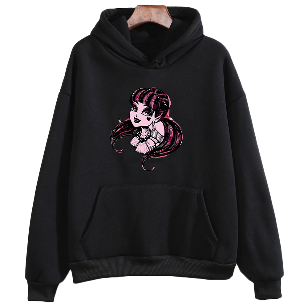 feminino casual manga longa camisolas kawaii impressão