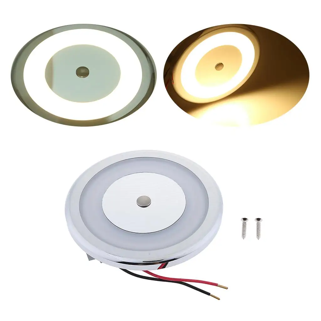 LED Interior Ceiling Dome Light Lamp Touch Sensor Swith Car Truck Boat RV