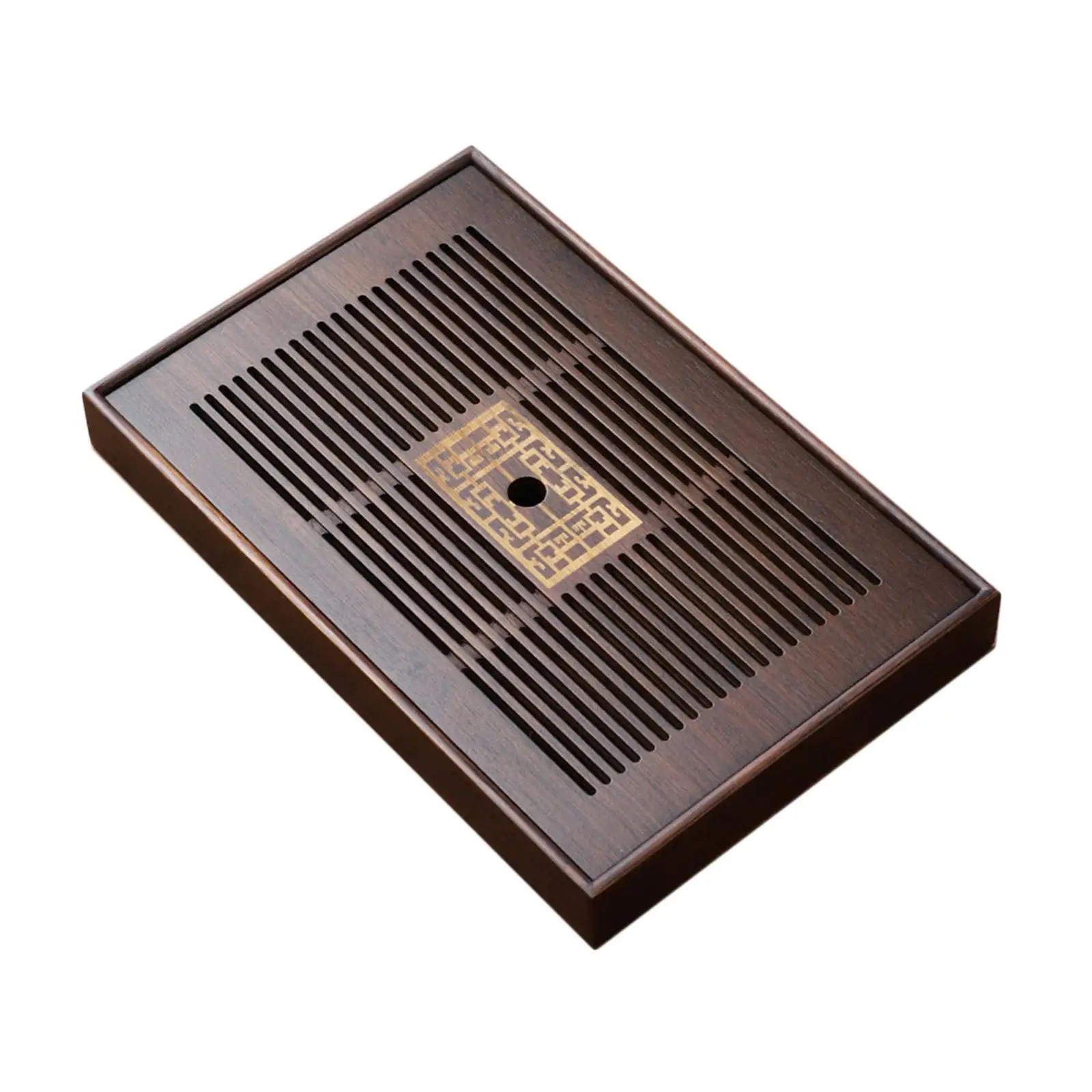 Bamboo Tea Tray , Water Storage Drainage Type Plate, Tea Serving Tray for Home, Office