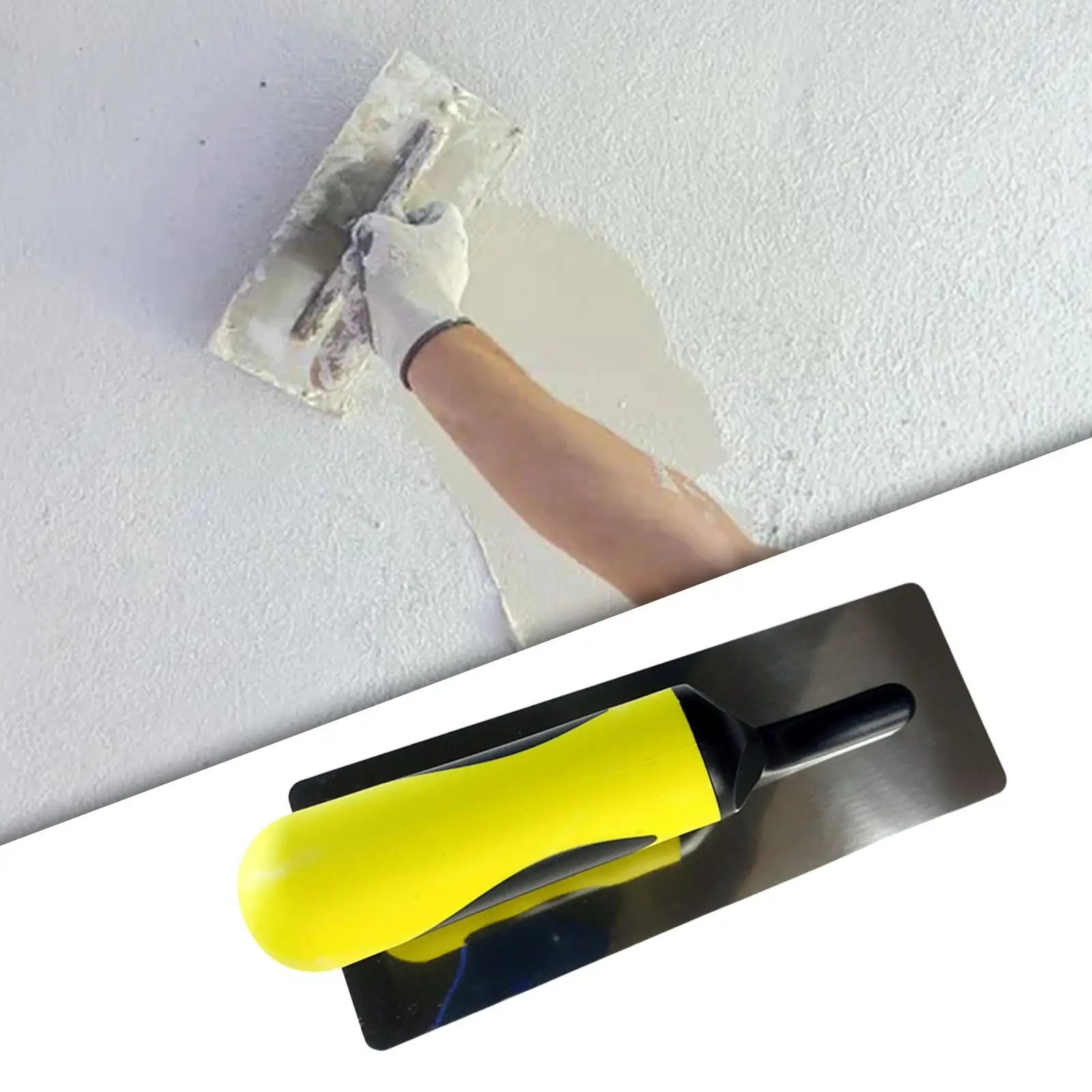 Finisher Plastering Trowel Thick Sturdy Stainless Steel for Cement Drywall Filling Plastering Removing Wallpaper Wall Decoration