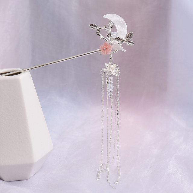 Vintage Moonstone Hair Sticks for Women 2025 New Chinese
