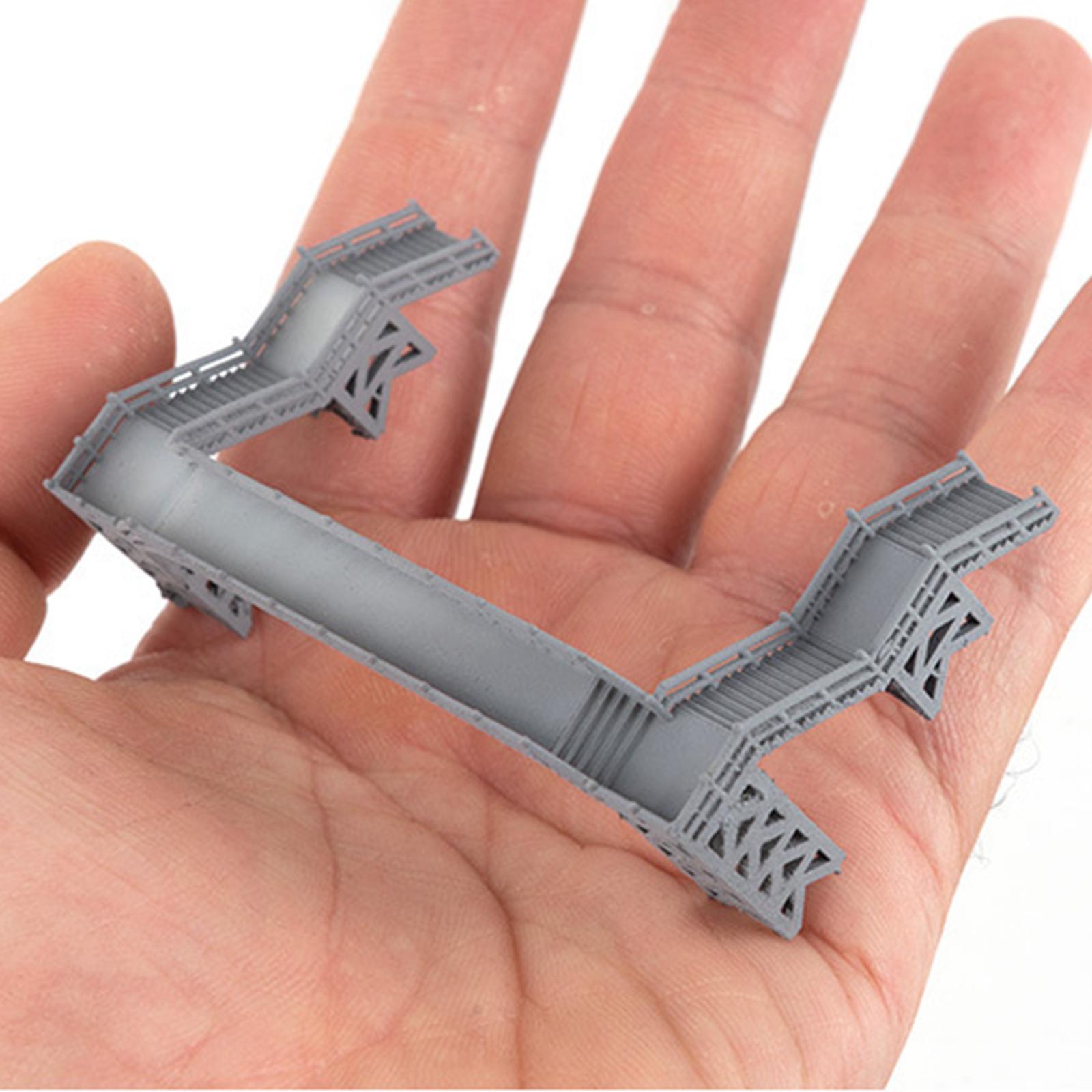 1:87 Scale DIY Train Railway Kits Footbridge DIY for Train Railway Diorama