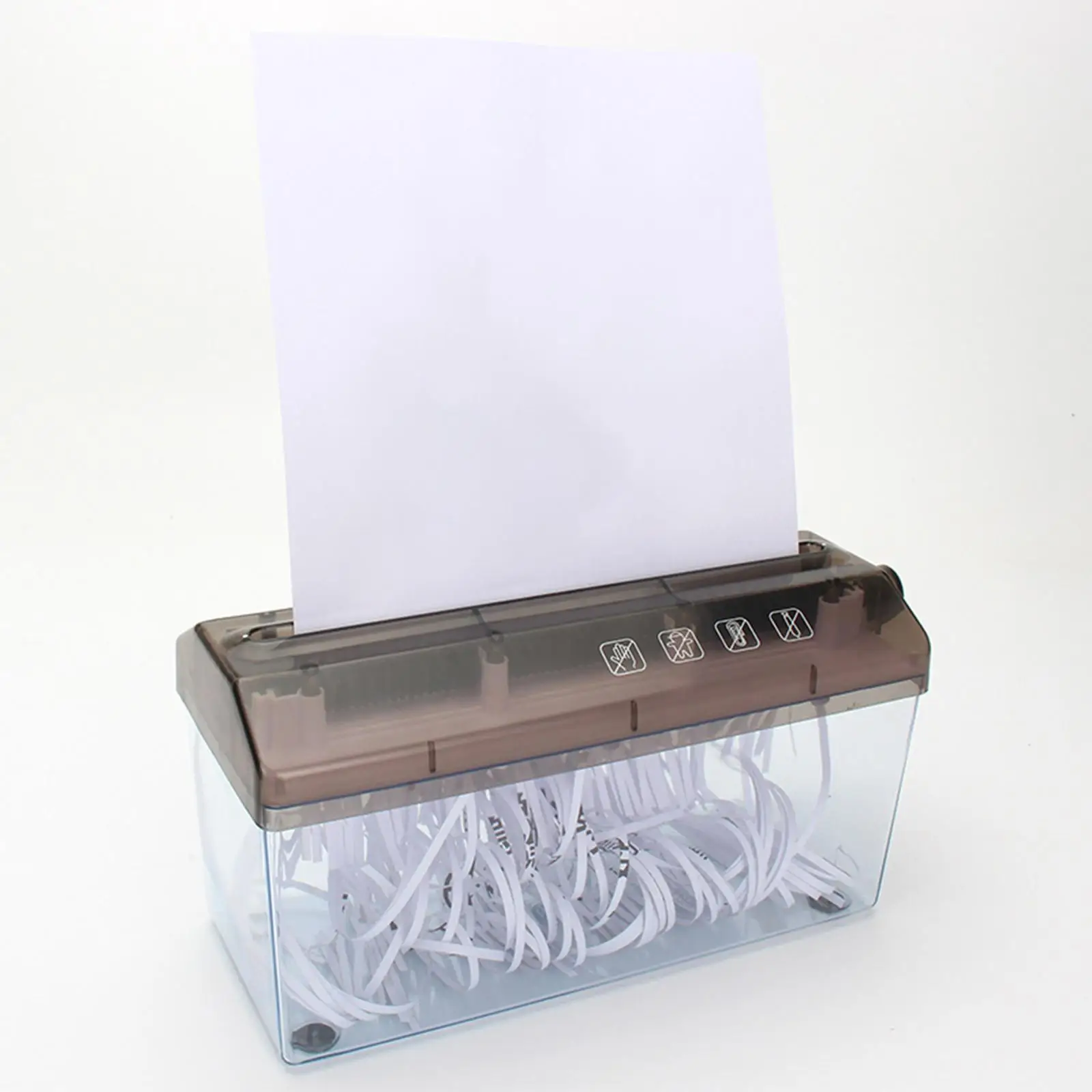 Portable Hand Shredder Desktop Stationery Manual Shredder Hand Crank Cutting Machine for Office Bills Notes Household
