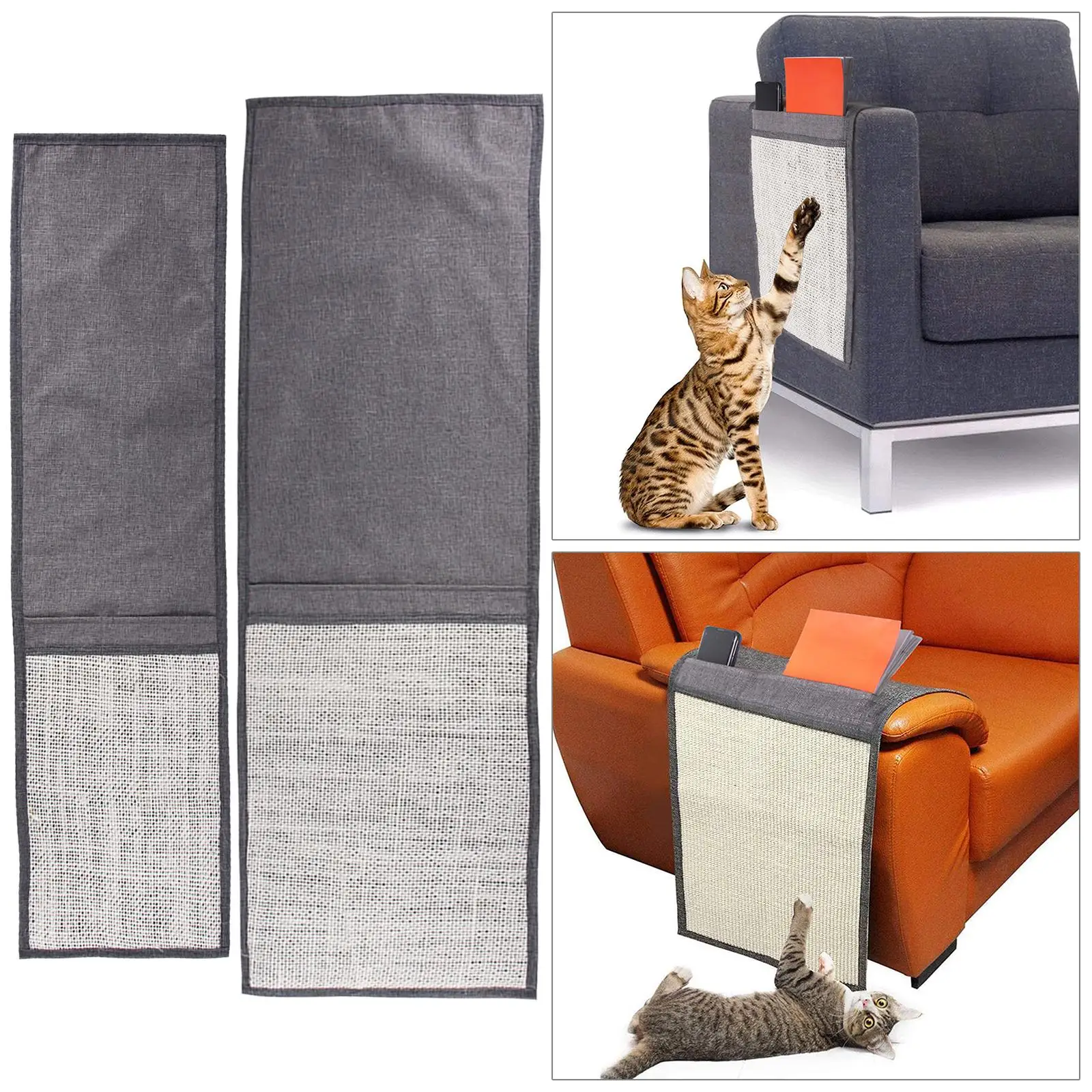 Reusable Scratcher Sisal Shield Sofa Protector Cat Scratching Mat for Indoor Cats