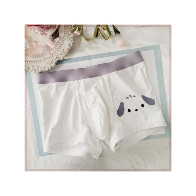 2Pcs Sanrio Hello Kitty Couple Panties Men's Boxer Briefs Cute Men's  Underwear Comfortable Breathable Panties Beach Pants Gifts