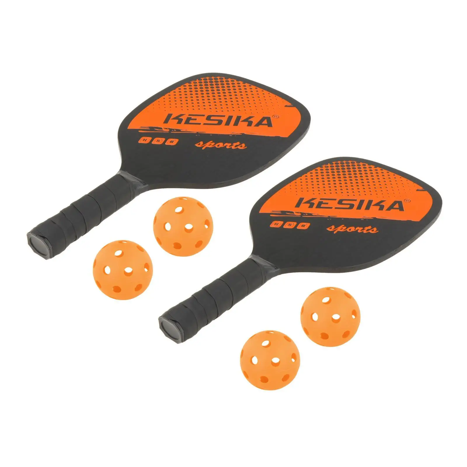 Professional Pickleball Paddles Set of 2 Comfort Grip with Bag 4 Balls Honeycomb