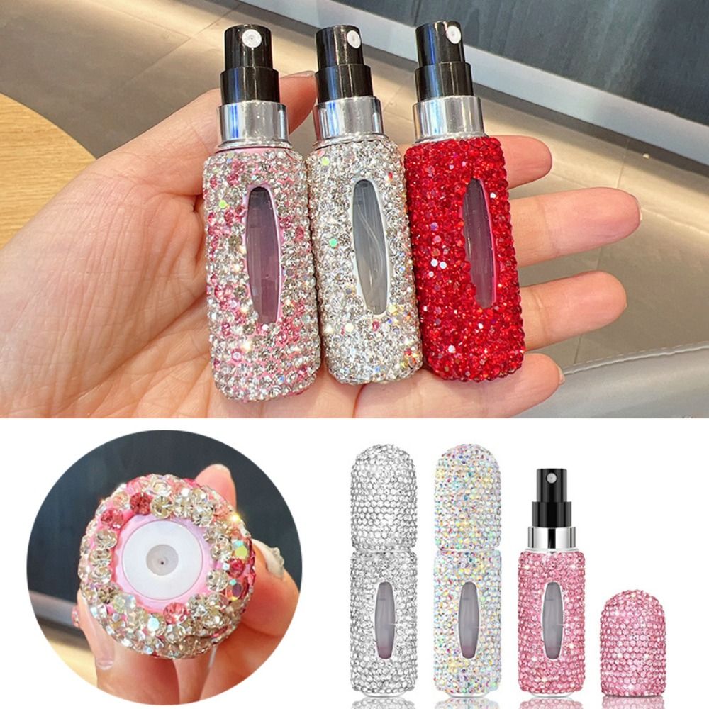 Best of 5ml Mini Perfume Refill Bottle Sub-Bottling Glitter Diamond Fine Mist Spray Refillable Cosmetic Containers Atomizer Travel Tool Reviews & Tips