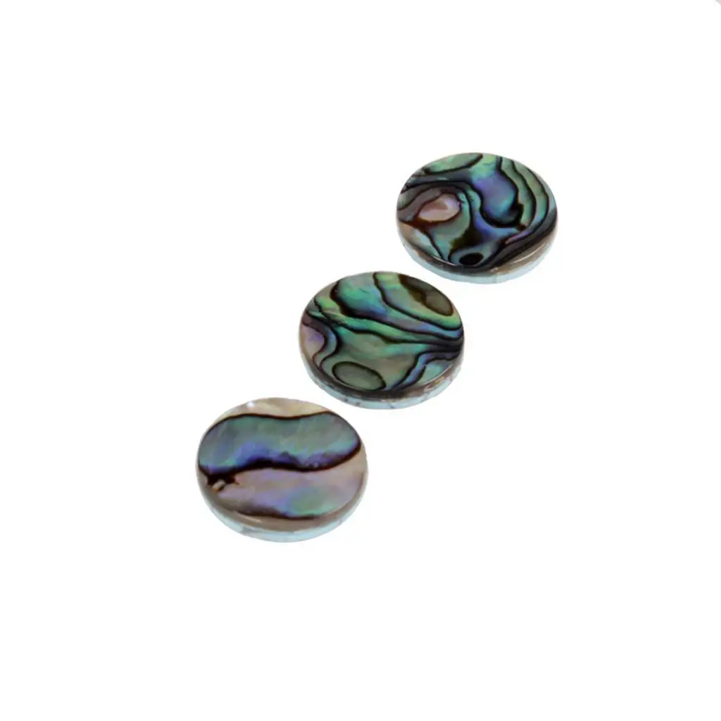 Pack of 3 Shell Trumpet Finger Buttons Key Insert Inlays Multi Color Trumpet Decorative Parts Dia.13mm
