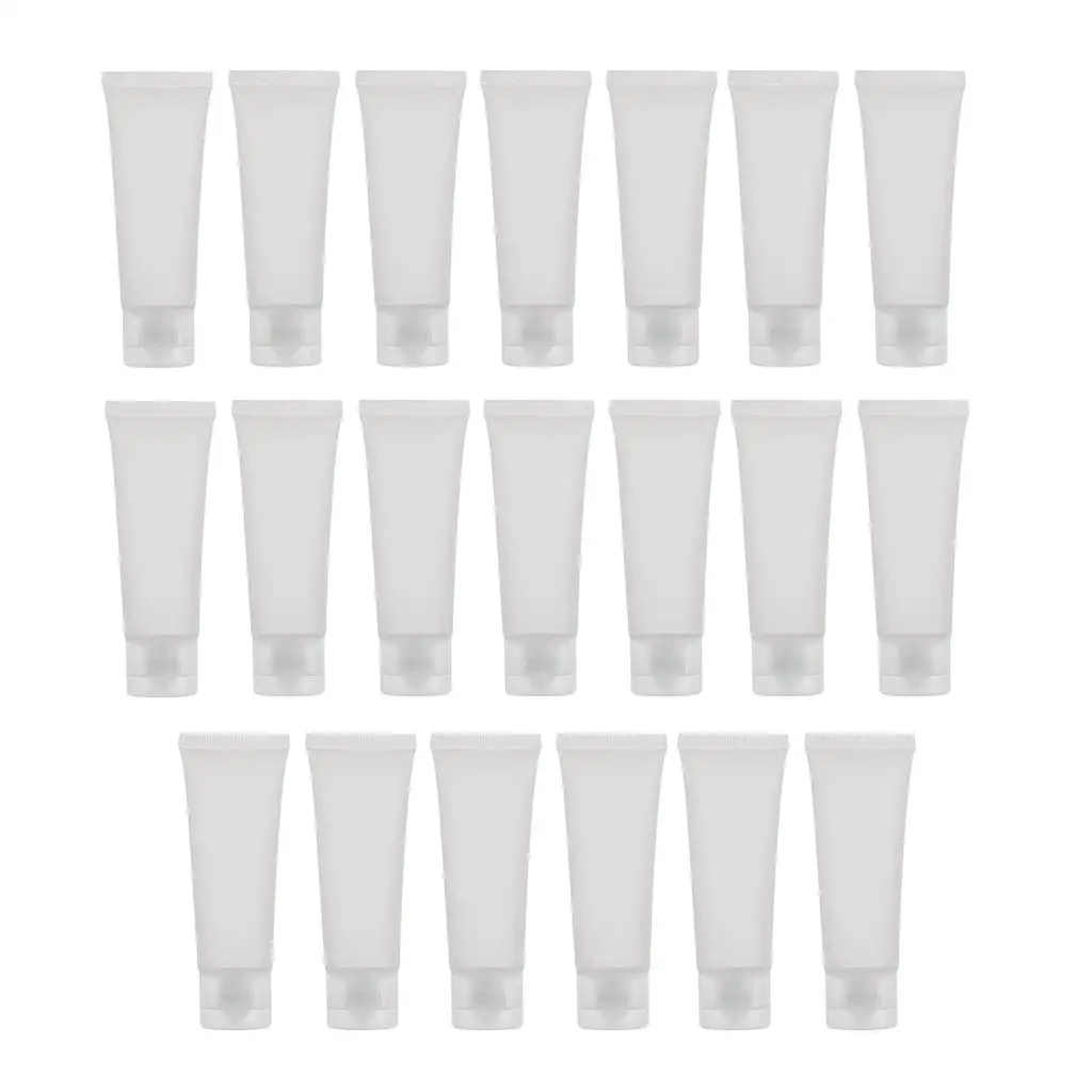 20PCS Transparent Empty Refillable Packing   Bottles Containers For Cosmetics Shampoo  Shower Gel Body Lotion (50ml)