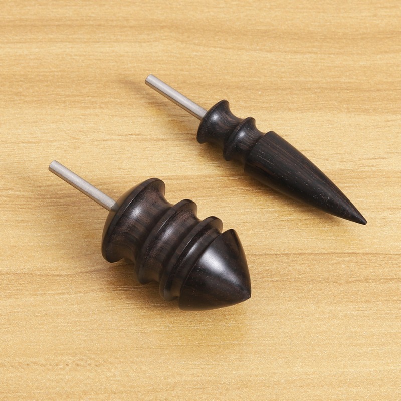 Ebony Leather Electric Grinding Bit Head Polishing Edge Burnisher Tool Craft DIY Leather Grinding Tool Sandalwood Head Burnisher