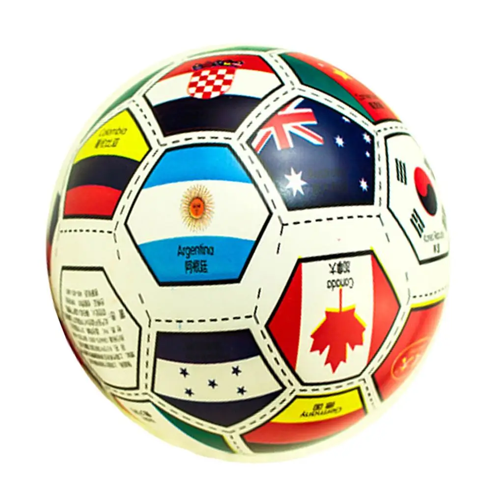 9 Inch Inflatable National Flags Printed Ball Kids Educational  
