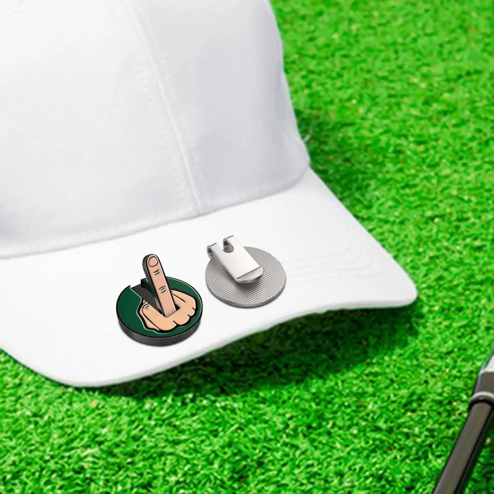 Middle Finger Theme Golf Ball Marker Vibrant Colors Women Men Golf Accessories