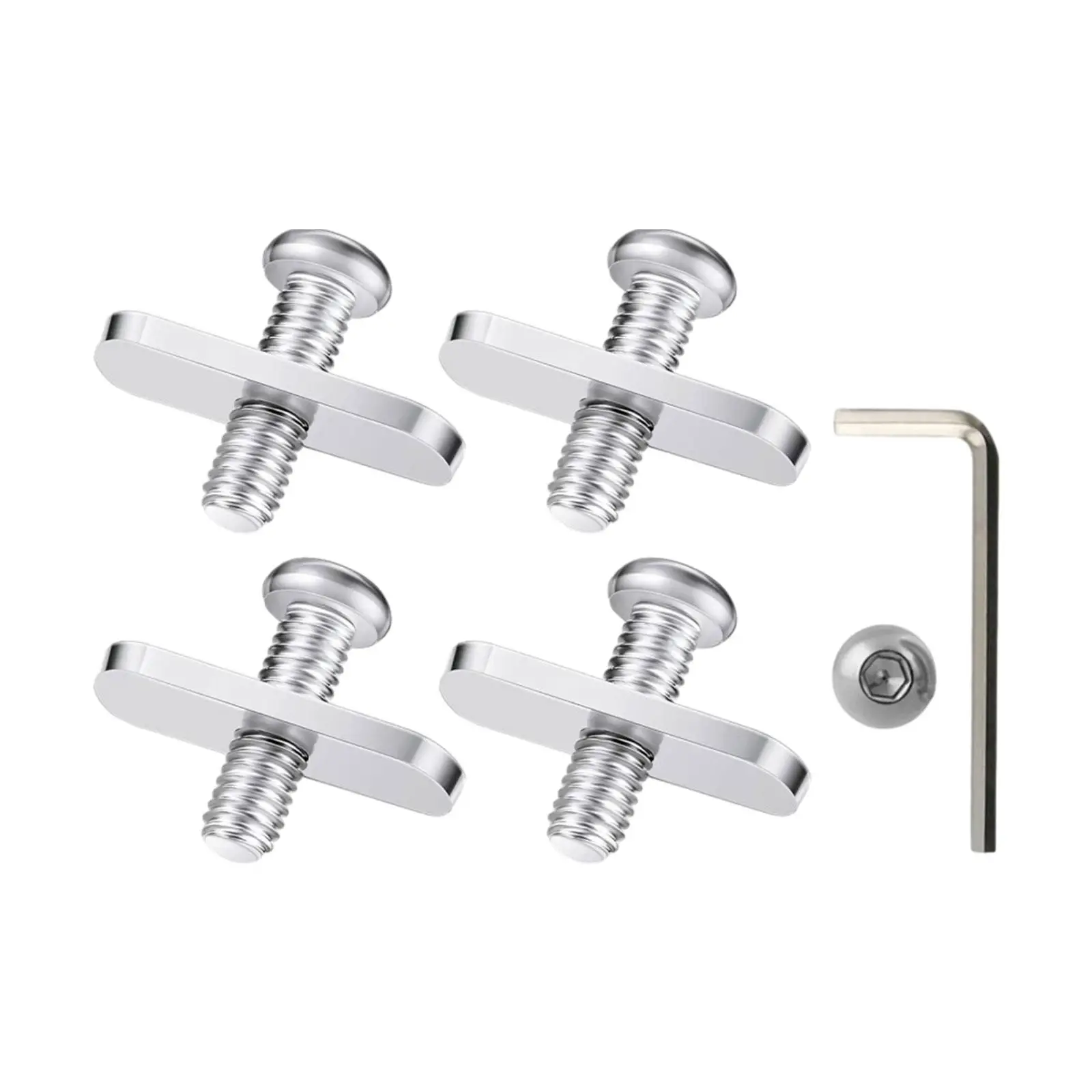 4 Pack Kayak Rail Track Screws Track Nuts Mounting Hardware Gear Spare Parts