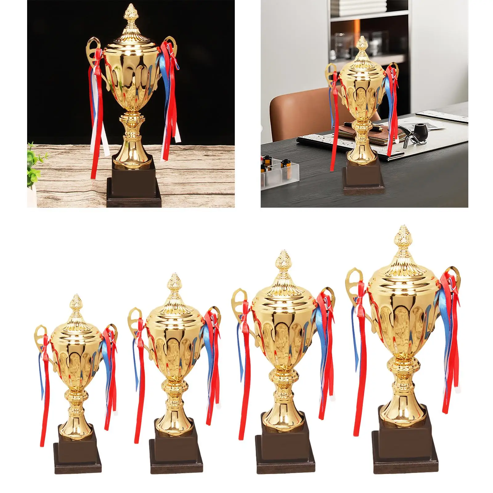 Large Award Trophies Children Props Trophy Cup Award Games Prize Winning Trophy for Football Sports Baseball Tournaments Soccer