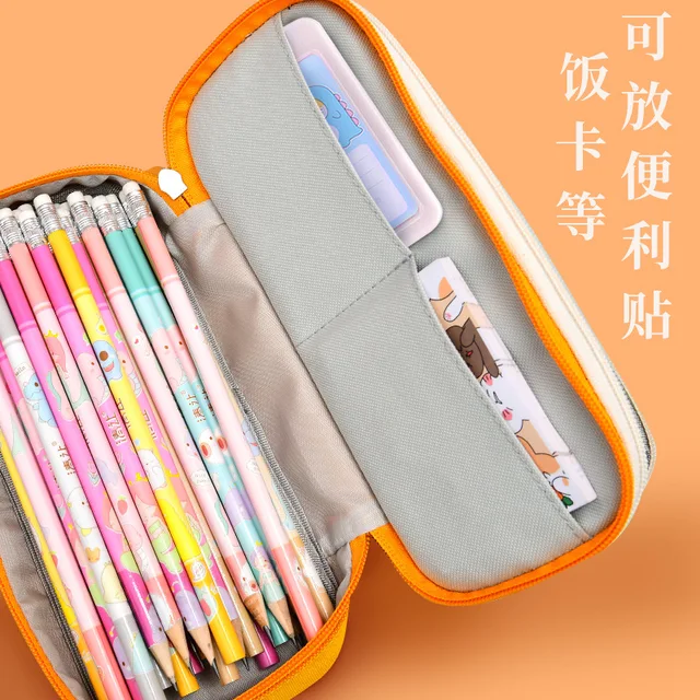 Canvas Pencilcase Box Stationery  Pencil Case Roll School Girls - 1pc 12  Holes Roll - Aliexpress