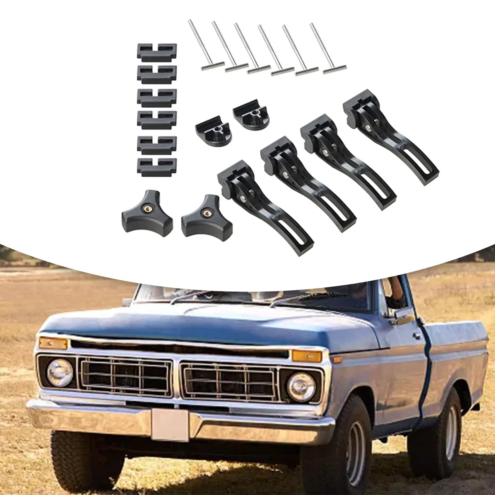Installation Tool for Pickup Truck Tonneau Covers Easily Install T Bolts Rear Clamps Front Clamp Durable Replacement Parts
