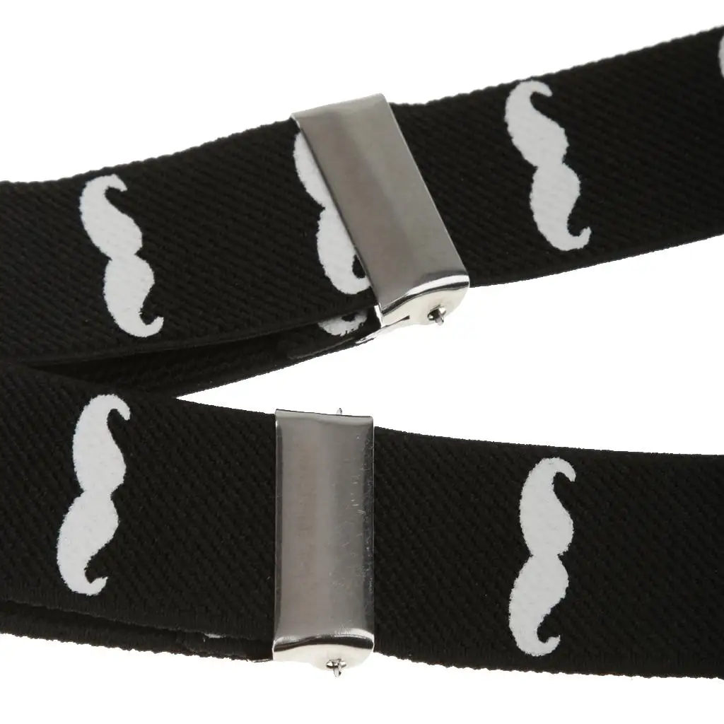 Boy Girl Kid Elastic Adjustable Suspender Clip-on Cute Mustache Y-shape Braces