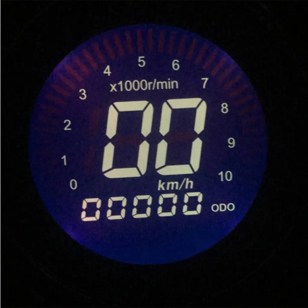 Motorcycle LED Digital meter  Meter Tachometer Odometer