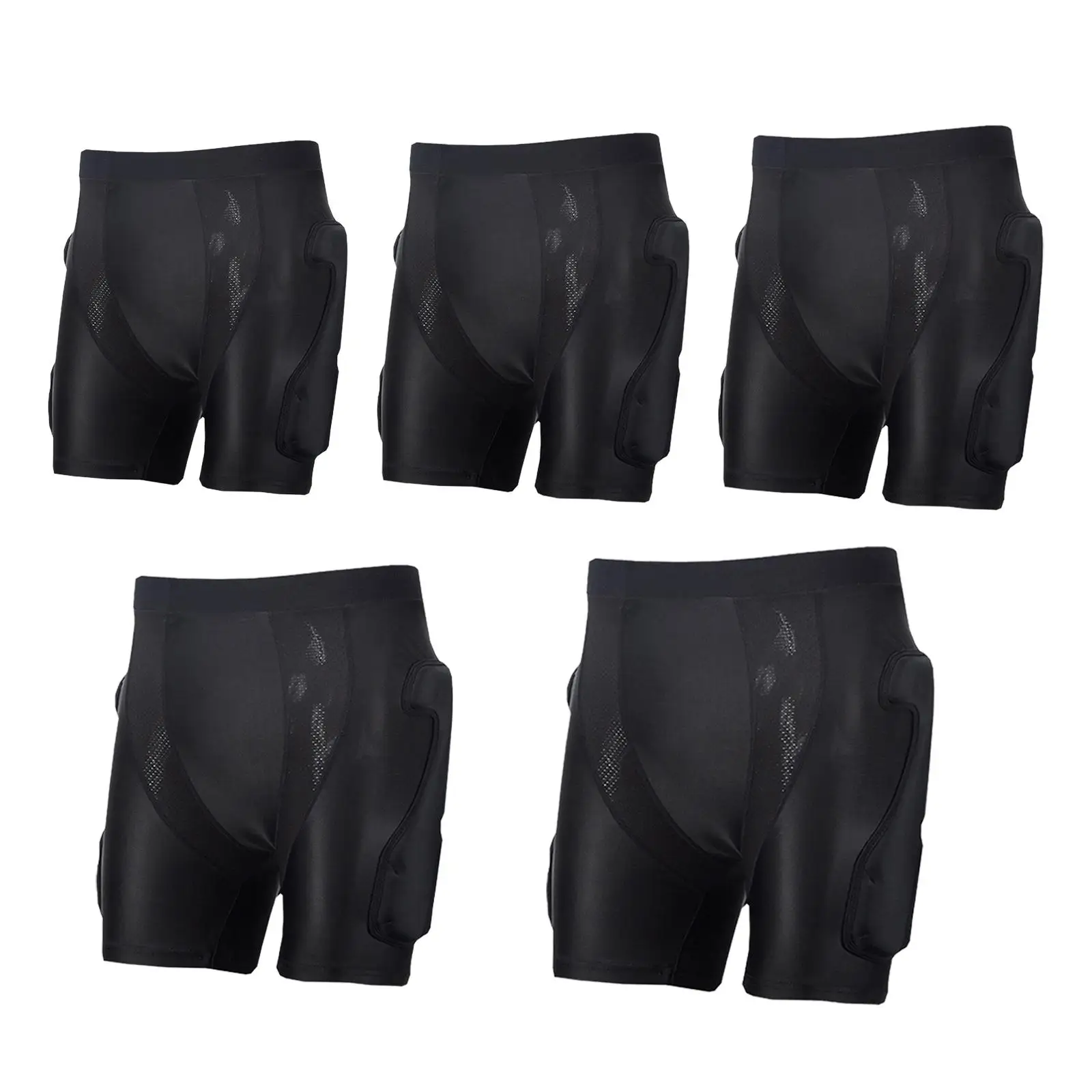 Padded Shorts Skid Hip Pad Multifunction Impact Resistance Protector for Roller Skating Outdoor Sports Skiing Snowboard Black
