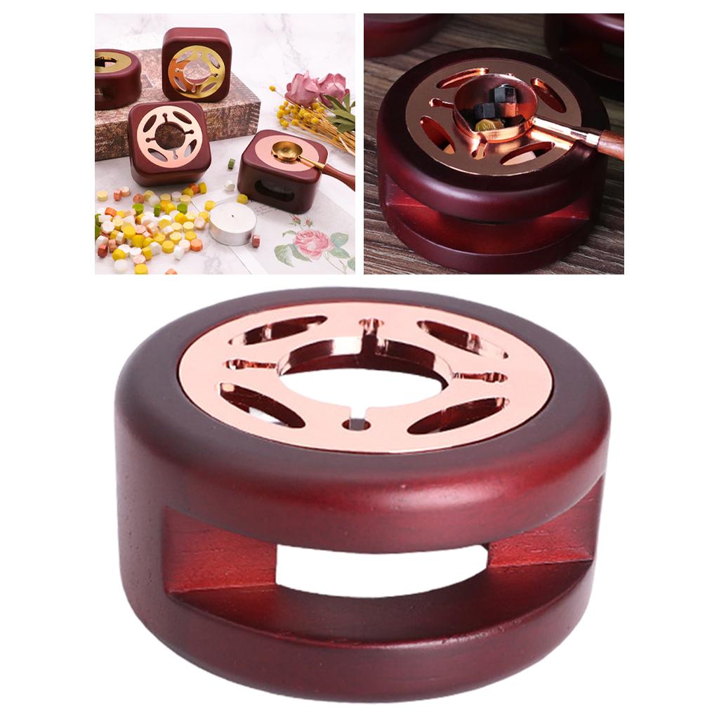 Wax Seal Kit, Hollow Romantic Easy to Use Rose Gold Writing Letters Heat Resistant Heater Stove Pot for DIY Crafts Tool Candle