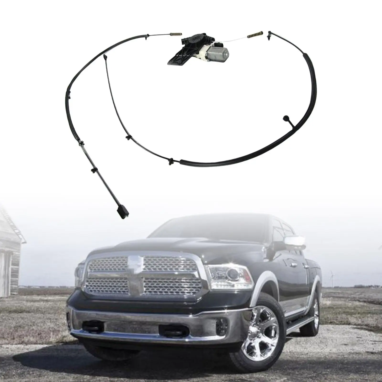 Rear Power Sliding Window Motor Cable Replace for Dodge RAM 1500 09-14