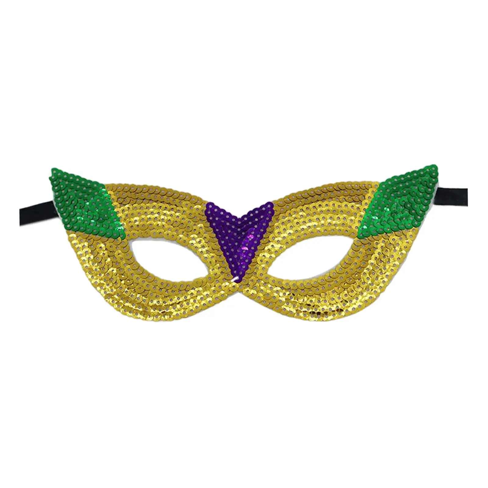 Glitter Masquerade Mask Half Face Eyemask for Club Prom Holiday Stage Performance