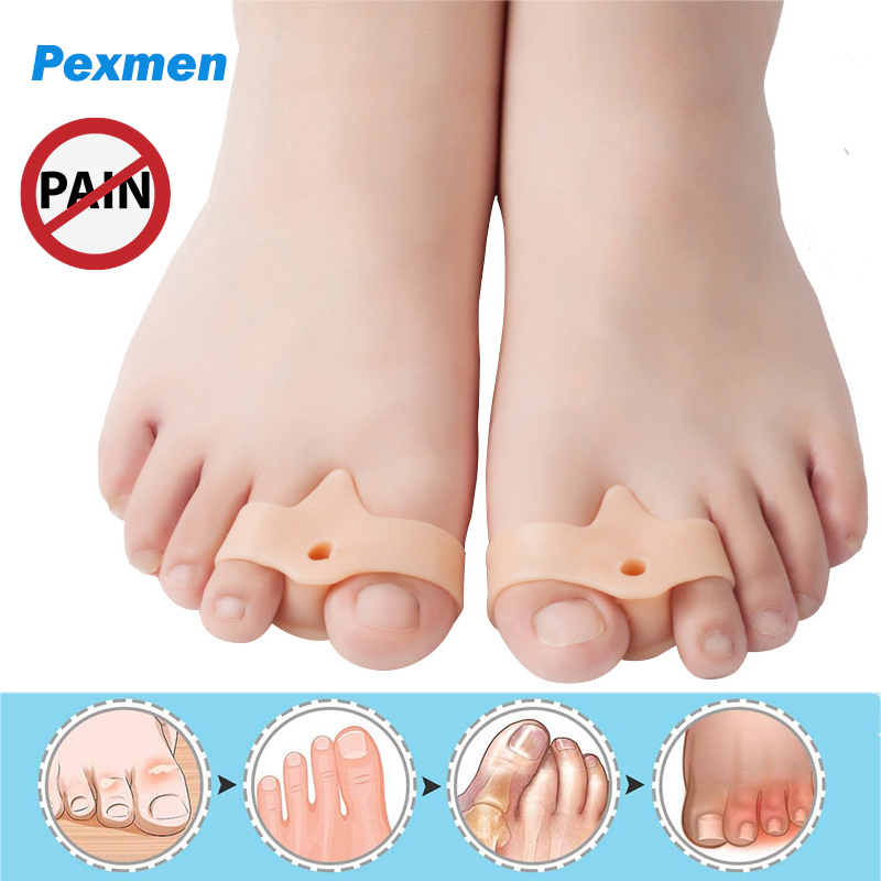 Best of Pexmen 2Pcs / Pair Soft Gel Toe Separator Bunion Corrector Big Toe Spacer For Bunion Pain Relief Separating Overlapping Toes Reviews & Tips