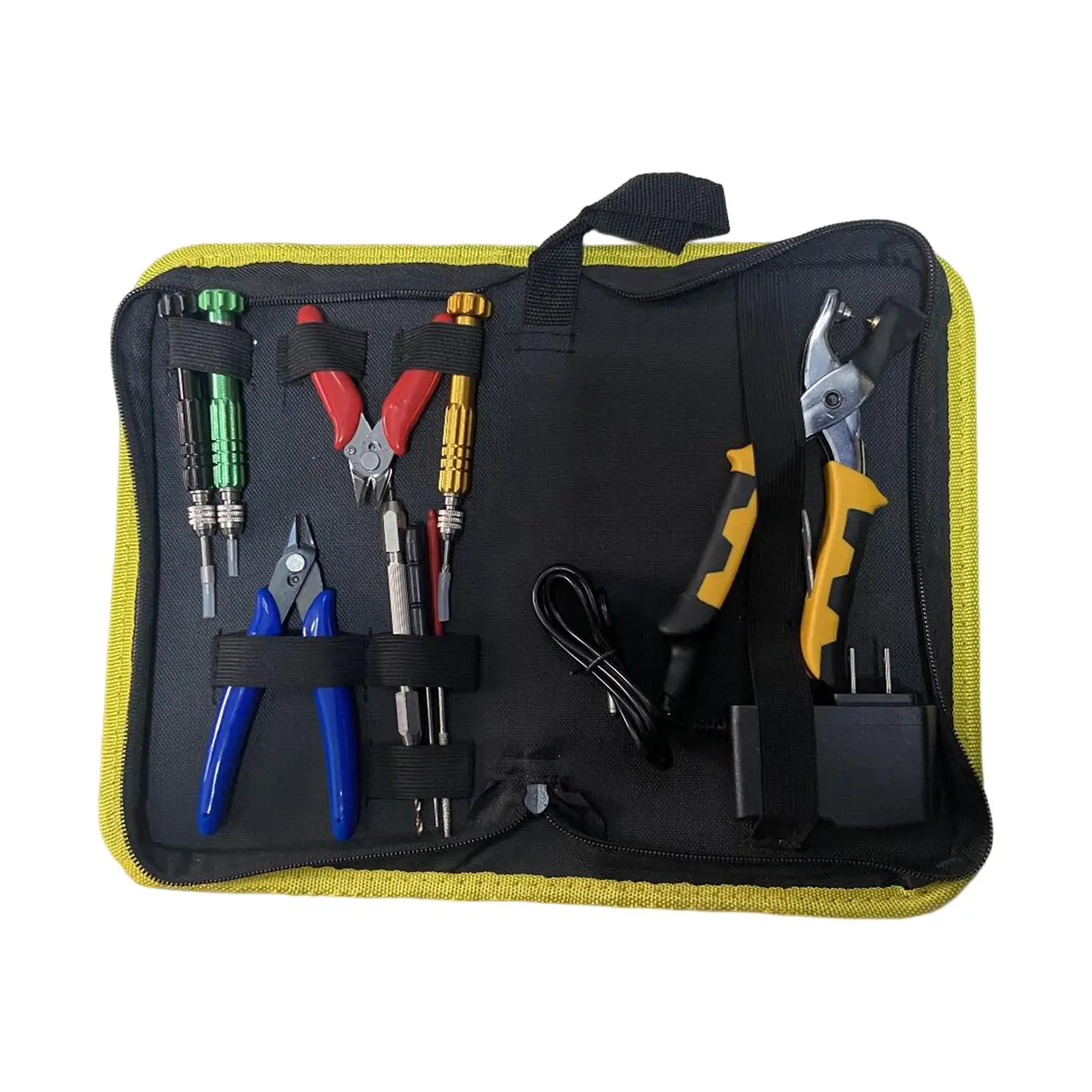 Portable Starting Stringing Clamp Tool Kit Stringing Machine Tools with Bag Badminton Racket Hot Pressure Plier for Restring