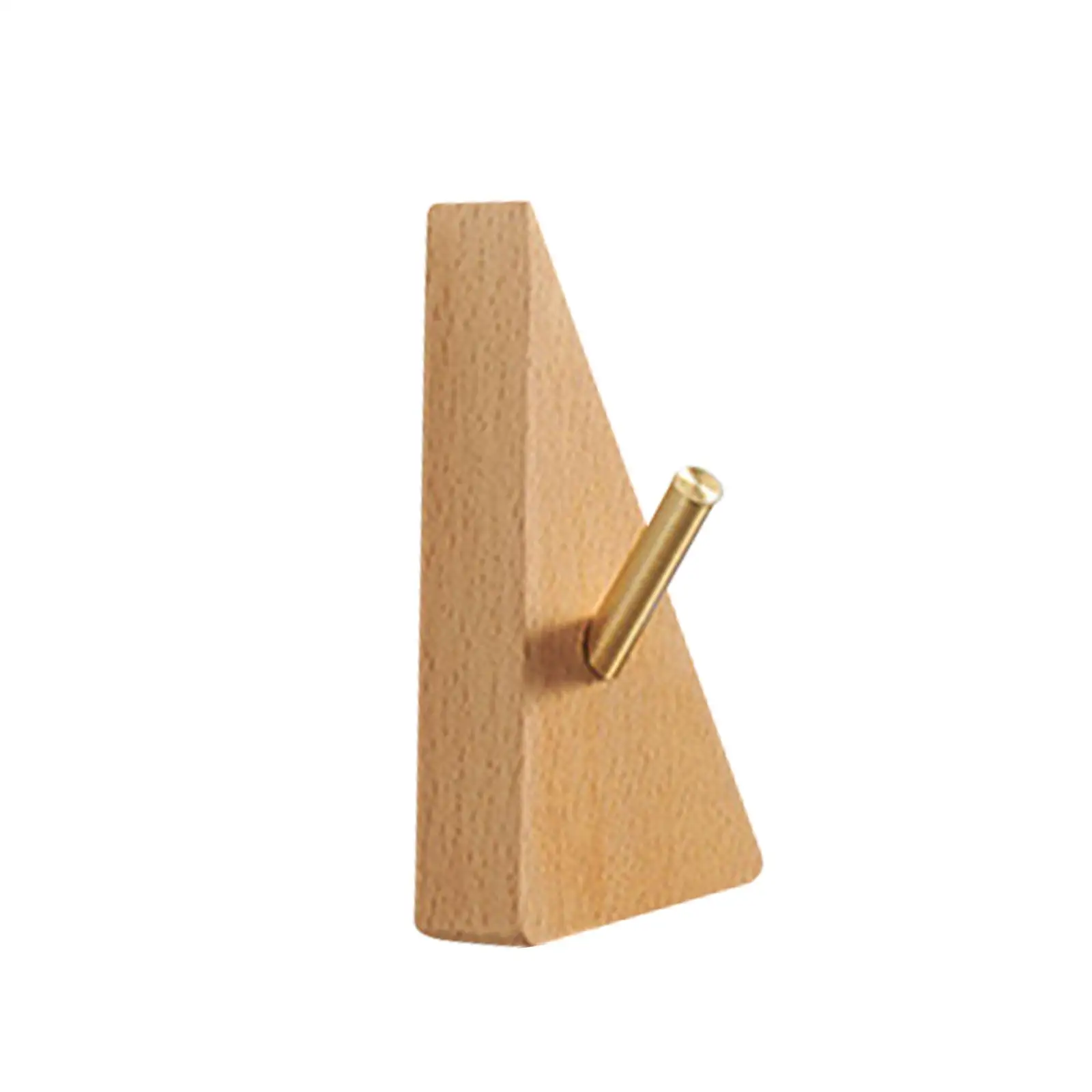 Triangle Hooks Wood Punch Free Multipurpose Wall Rack Holder Coat Clothes Towel Hook for Door Entryway Purse Living Room Home