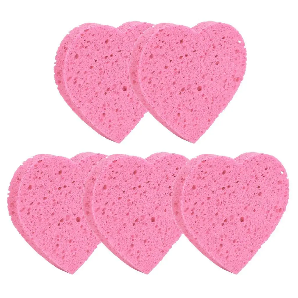 5pcs Compressed Facial Sponge Cellulose Cleansing Sponges Reusable Cosmetics Makeup Remover Pads for Face Neck Body