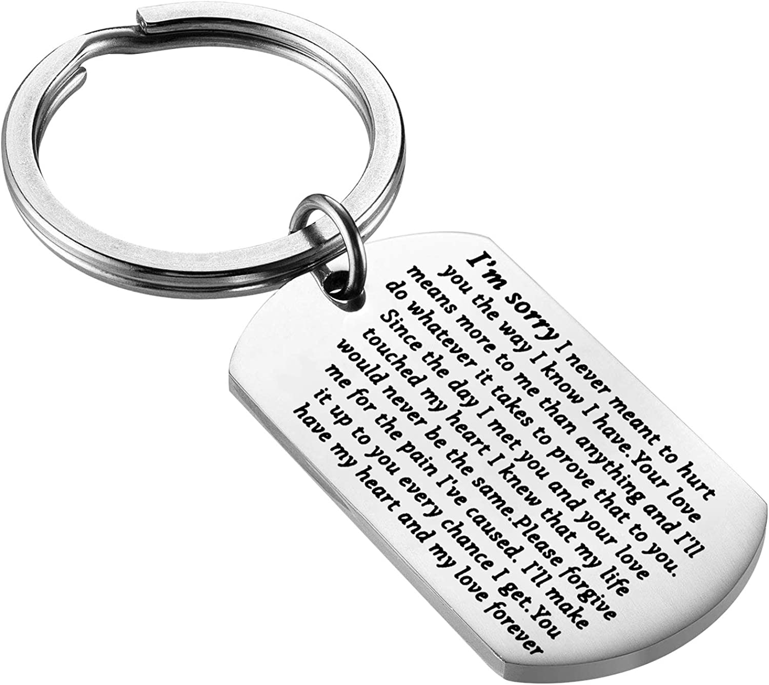 Entschuldigung Keychain Geschenk Sorry Geschenk für Apologizing ICH bin Sorry Keychain Vergib Mir Geschenke zu Sagen Sie sind Leider – Detail 1