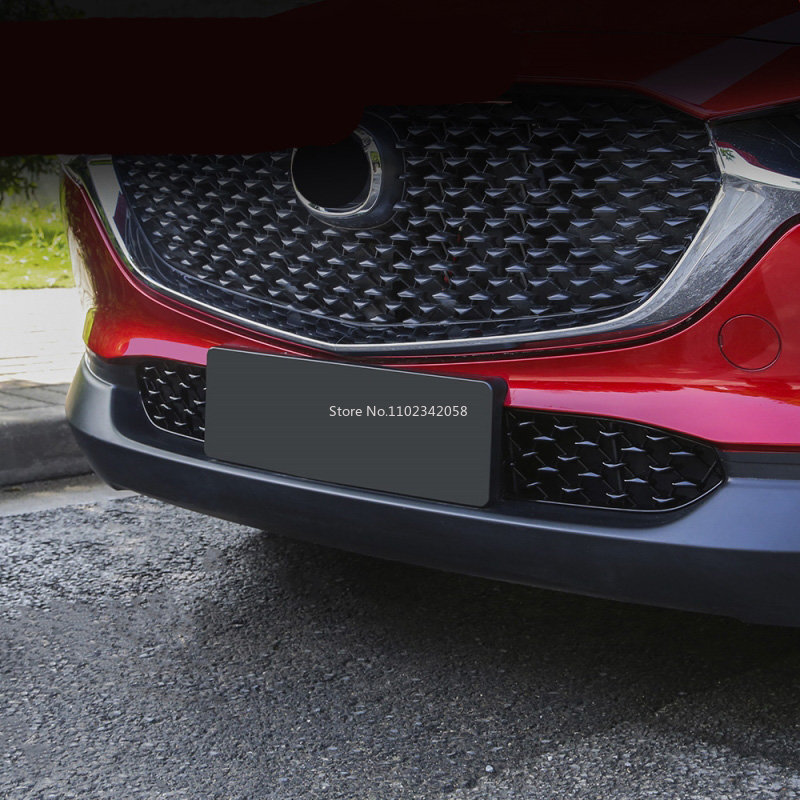 Für Mazda CX-30 CX30 2022 2023 Vordere Untere Stoßstangen-Grillverkleidung Abdeckung Vorderes Unteres Mittelgitter Dekorationszubehör – Detail 6