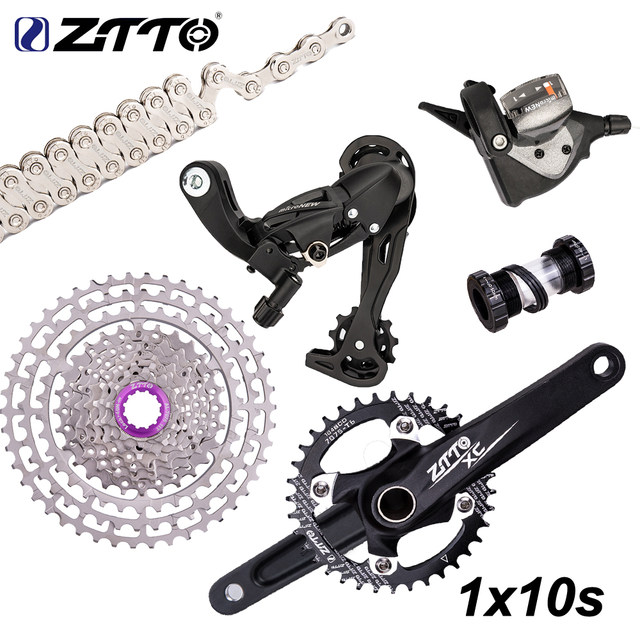 ZTTO-1x10スピードギアセット,カセット,チェーン,クランクセット