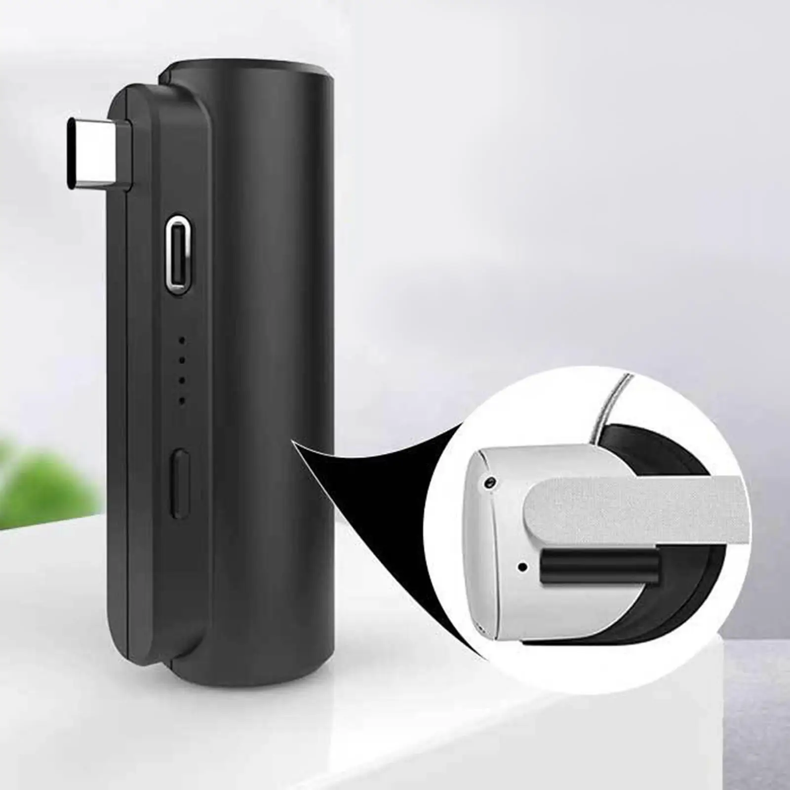 Lightweight Battery Pack Usb-C Connector Multi-Functional Rechargeable 3000mAh Phone Charger for Quest 2 VR