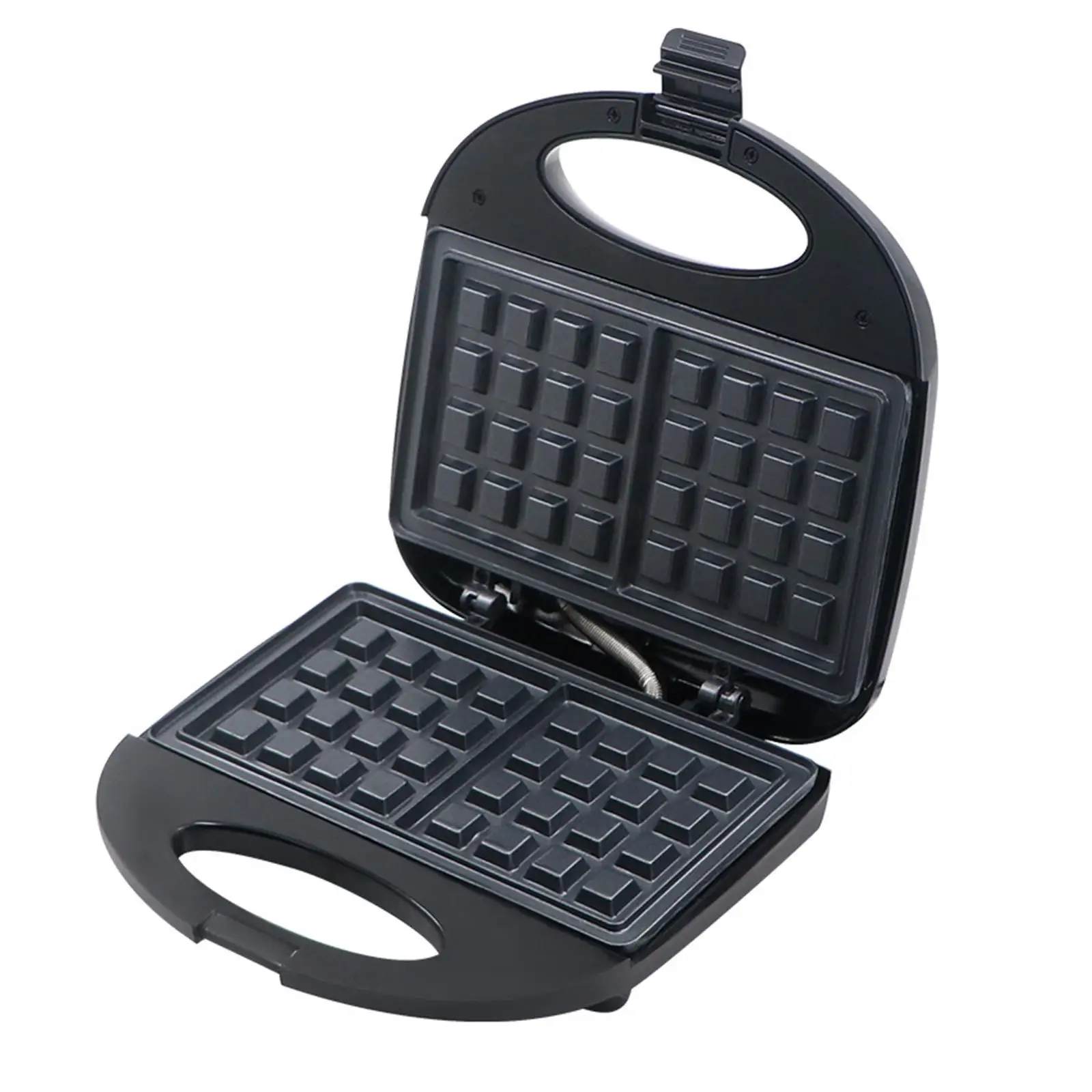 Waffle Machine with Handle Snack Maker Bakeware Cake Oven Baking Machine Waffle Maker for Pancakes Muffins Lunch Panini