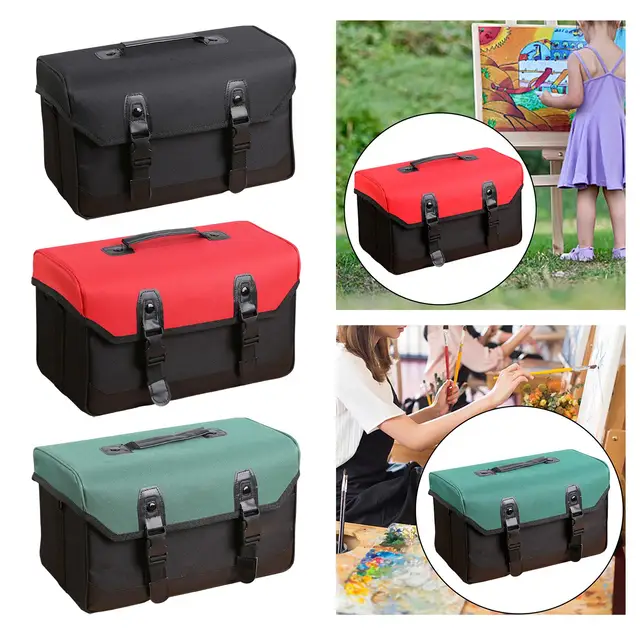 Art Supplies Organizer Bag Art Craft Tool Storage Tote Bag Art Supplies  Carrying Bag Case Artist Travel Carrier Bag Waterproof Paint Box Case  Foldable